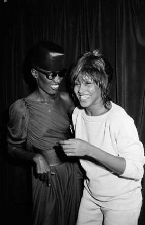 Tina Turner and Grace Jones